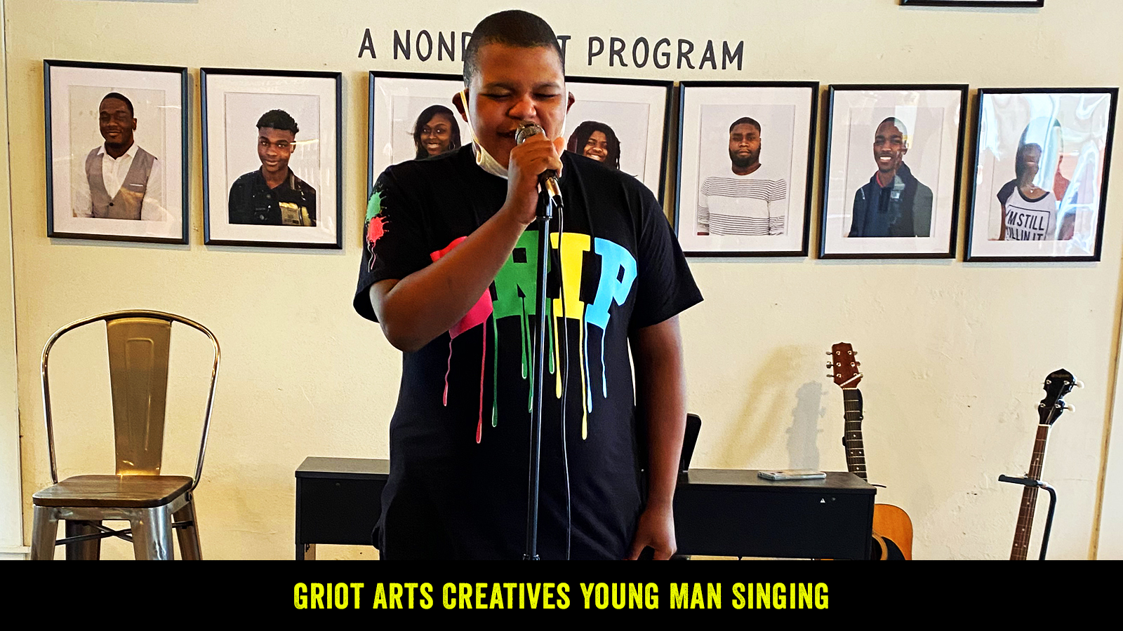 Griot Arts Creatives Young Man Singing